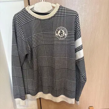 JACK BUNNY 체크 무늬 긴팔 스웨터