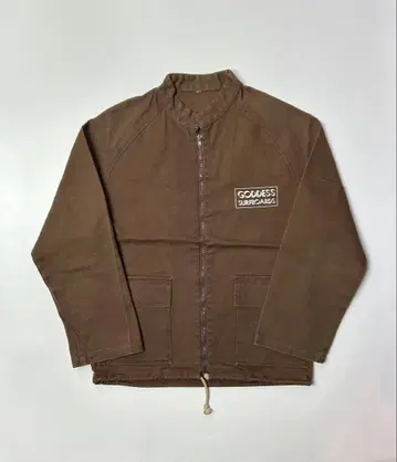 goddess 브라운 데님 커버올 드로 코트 M 사이즈