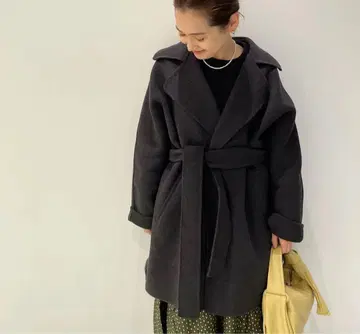 IENA 울 벨티드 숏코트