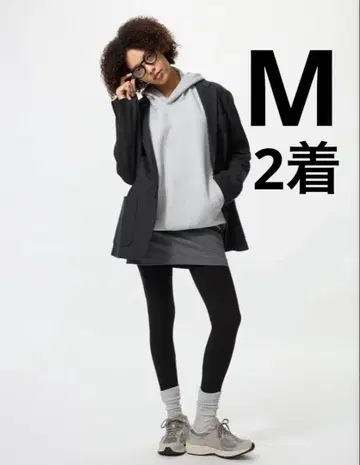 새상품 미개봉 유니클로 울트라 웜 레깅스 십분장 M 세트 울트라 웜