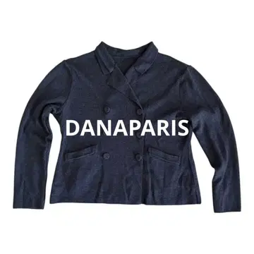 DANAPARIS 다크 그레이 더블 브레스트 가디건 9호