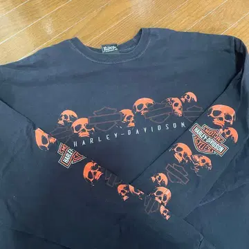 00s Harley Davidson L/S Tee 스컬 해골