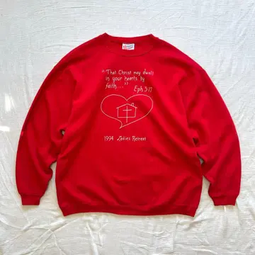 90s hanes 헤비 웨이트 프린트 스웨트 usa 제조