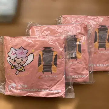 제37회 우쓰노미야 마라톤 오리지널 쿠션 3개 세트 미야리 라이트 라인