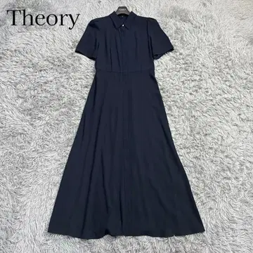 새상품급 24SS 띠어리 롱 셔츠 원피스 반팔 겉옷 고급 네이비