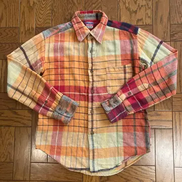 45rpm 90년대 빈티지 체크 무늬 플란넬 셔츠