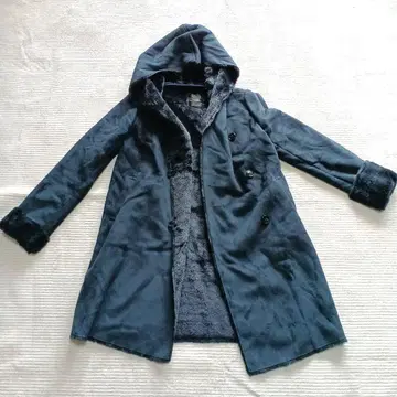 URBAN RESEARCH ROSSO 네이비 페이크 무스탕 코트