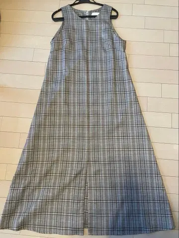 [ 새상품급 ] todayful 아메리칸 슬리브 체크 원피스 36