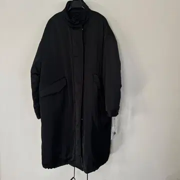 블랙 롱 패딩 자켓