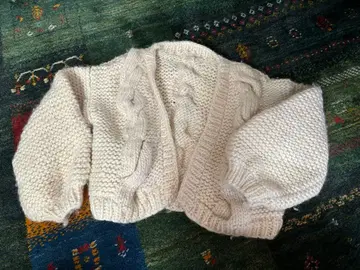 kapuwa 케이블 짜임 니트 가디건