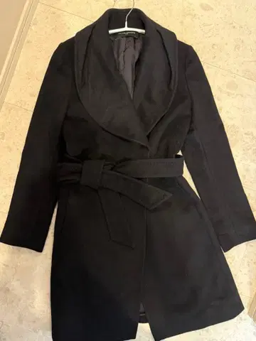 UNITED ARROWS 블랙 롱 코트 사이즈 36