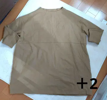 마크앤플러스 울 100% 하이넥 니트 +2 일본제 브라운 빅