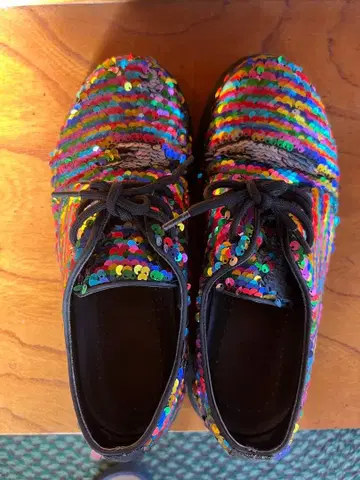 컬러풀 스팽글 로퍼 닥터마틴