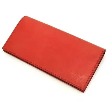 I06197 미사용품 GANZO fico 가죽 지갑 장지갑 레드