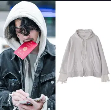 츠네다 다이키 착용 유사 모델 90년대 디키즈 보로 안감 기모 후드티