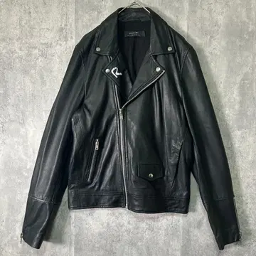 레어 Religion 가죽 라이더 자켓 더블 천연 가죽 양가죽