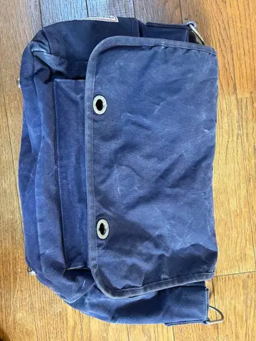 이치자와 신사부로 캔버스 네이비 숄더백