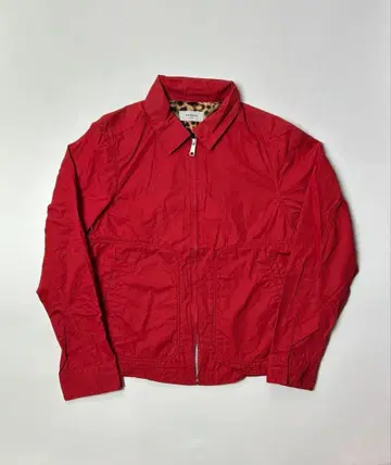 EDITION tomorrowland 레드 레오파드 무늬 안감 블루종 S