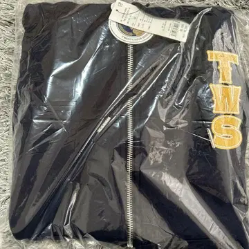 WEGO TWS 그래픽 ZIP 후드티 네이비