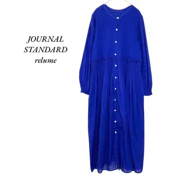 저널 스탠다드 리룸 코튼 보일 크링클 셔링 원피스