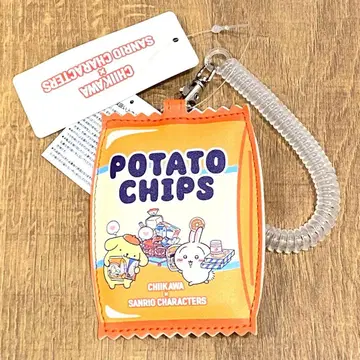 치이카와 산리오 콜라보 패스 케이스 토끼 폼폼푸딩