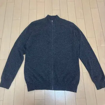 MEG EXCHANGE 캐시미어 100% LL 집업 그레이