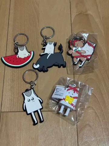 야바이 T셔츠야상 러버 키링 세트