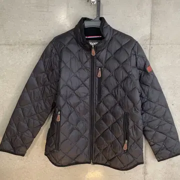 AIGLE 블랙 퀼팅 자켓 다운 페더