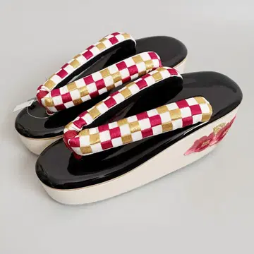 동백 자수 조리 단품 프리 사이즈 후리소데 성인식 블랙 x 화이트