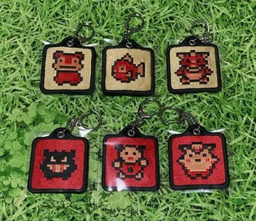 포켓몬 금은 자수 키링 컬렉션 6종 세트