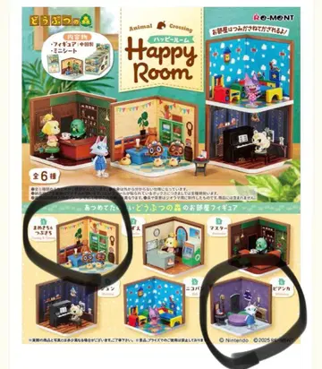 동물의 숲 해피룸 피규어 세트