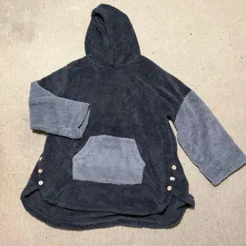 플리스 후드 부착 룸웨어 4XL 그레이