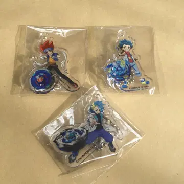 베이블레이드X 베이블레이드 바 한정판 아크릴 키링 3종