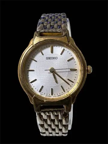 Y2k 90s 00s SEIKO 여성용 손목시계 Watch GOLD