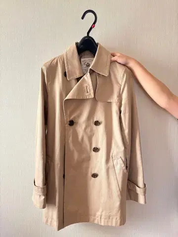 anyFAM 트렌치코트 숏 기장 스프링 코트