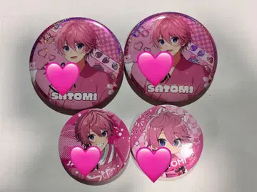 스토푸리 사토미군 사인 포함 캔뱃지 4개 세트