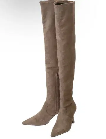 [ 미사용 새상품 ] EMODA 스웨이드 니하이 부츠