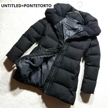 UNTITLED PONTETORTO 다운 자켓 블랙 이탈리아 원단