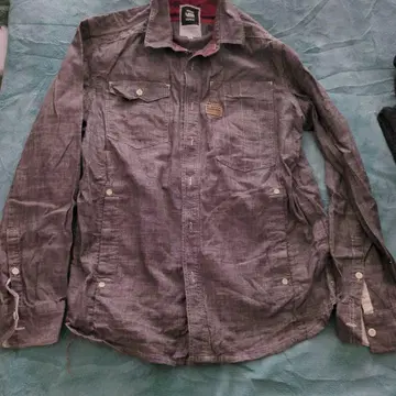 지스타 로우 긴팔 셔츠 그레이 데님