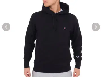 Champion 블랙 후드 부착 후드티 HERITAGE 3L XL