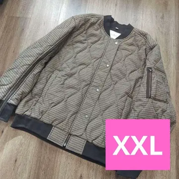 GU 베이지 퀼팅 자켓 XXL 퀼팅 블루종 rokh