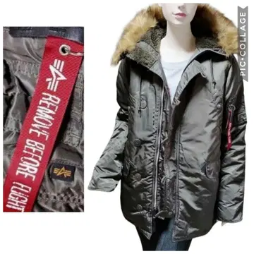 새상품급 중고 완판 알파인더스트리 플라이트 자켓 재팬핏 M