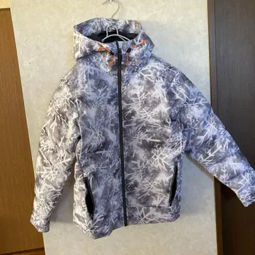 워크맨 findout 다운 자켓 눈꽃 무늬 workman