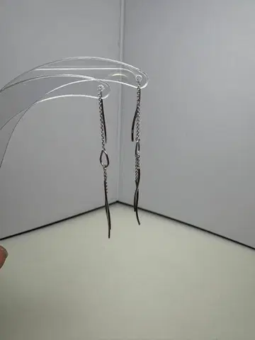 롱 체인 귀걸이 플라티나 귀걸이