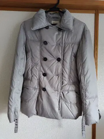 그레이 다운 자켓 더블 브레스트