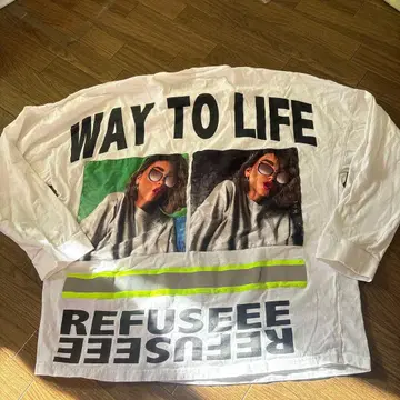 A.T.C 화이트 롱 슬리브 티셔츠 L