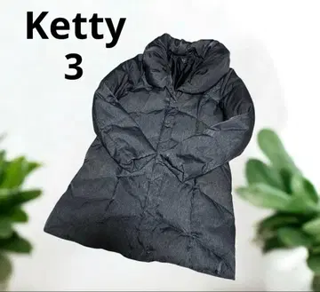 새상품급 ketty luxury 케티 다운 코트 블랙 계열 여배우 옷깃