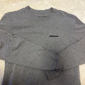 patagonia 그레이 롱 슬리브 T셔츠 S