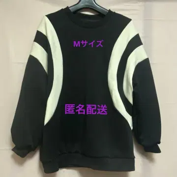 바이컬러 종이상자 맨투맨 풀오버 M 사이즈