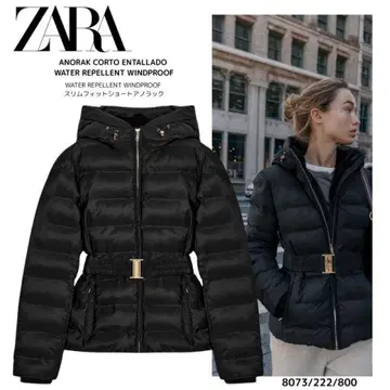 ZARA 블랙 다운 자켓